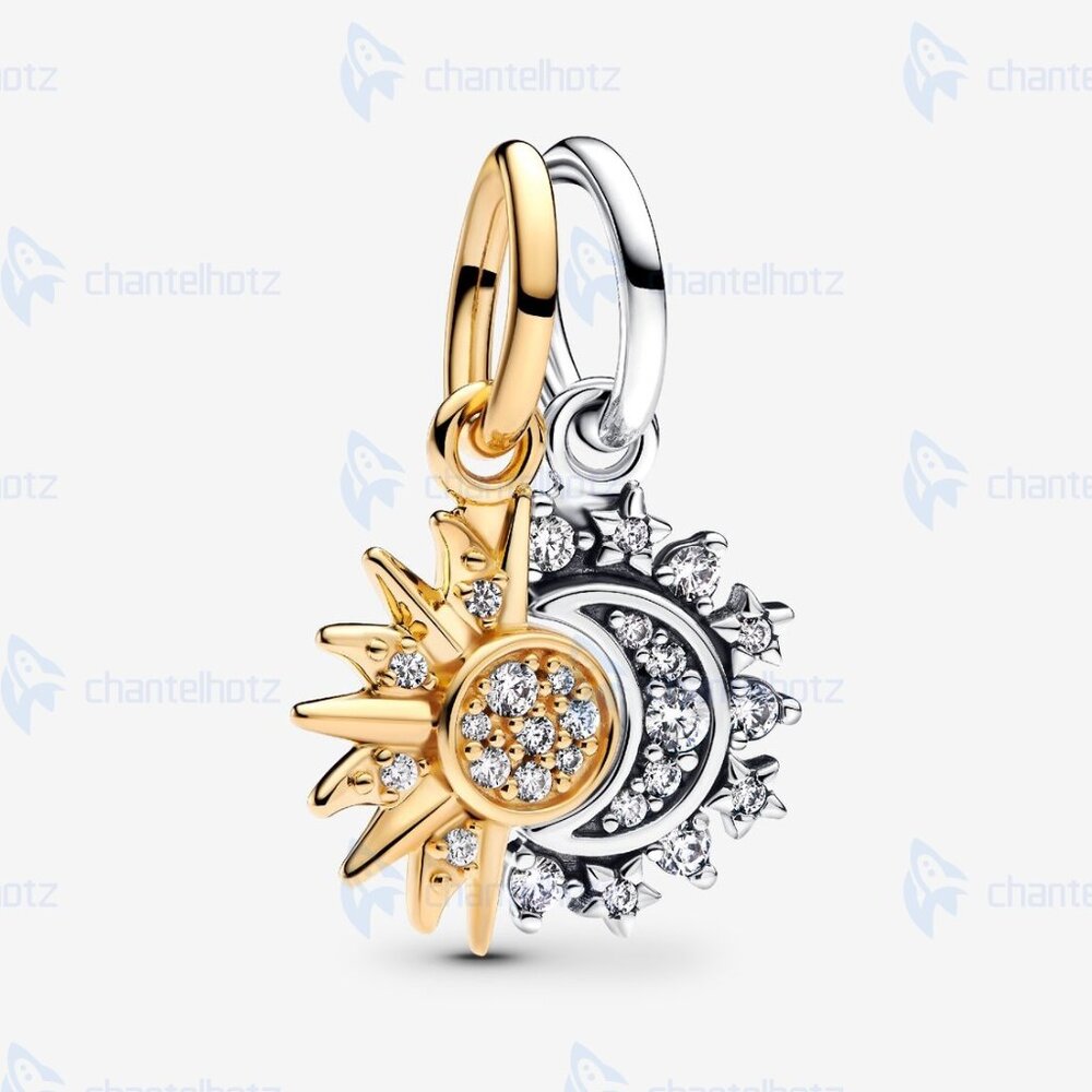 Pandora Splittable Sun & Moon Dangle Charm